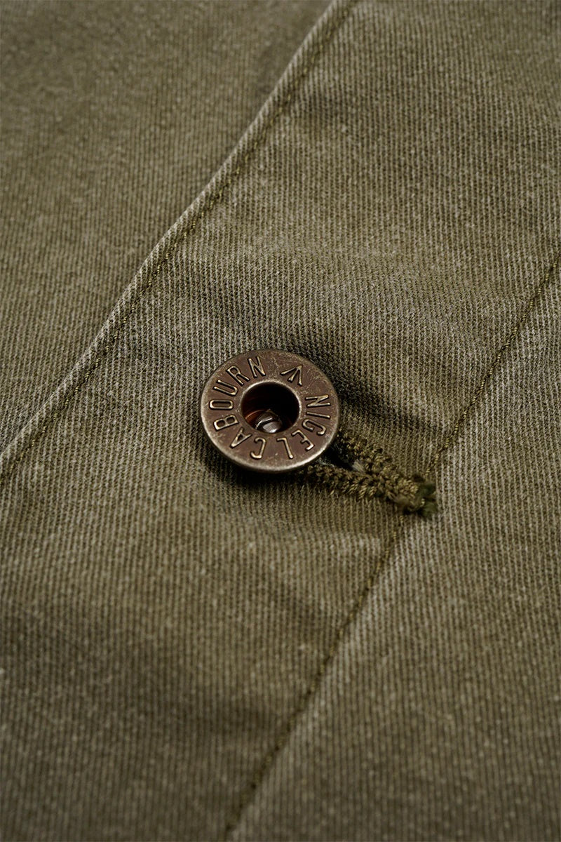 ◯ Nigel Cabourn - GUNNER JACKET PIGMENT FADE - GREEN