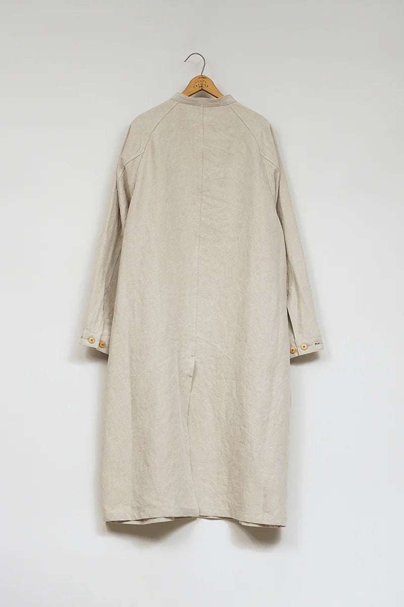 ◯ Nigel Cabourn - ARCHITECT COAT LINEN NIDOM - IVORY