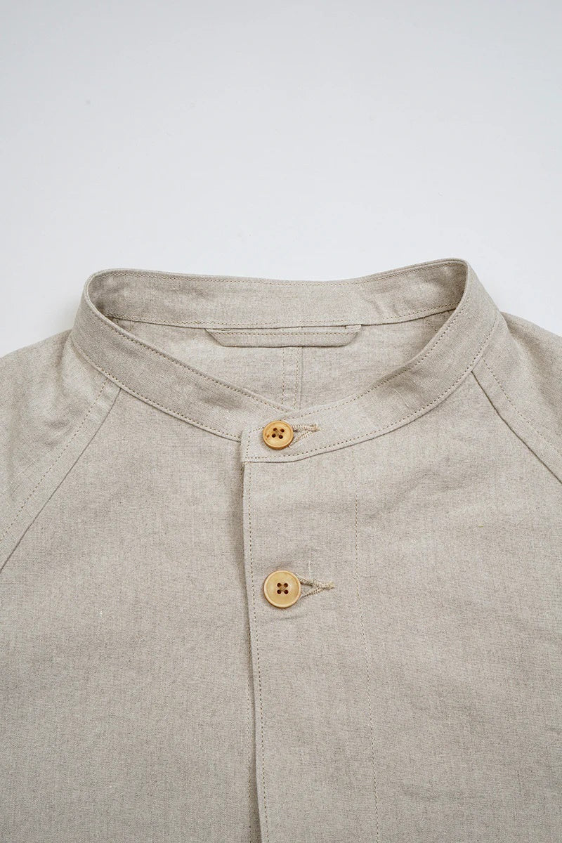 ◯ Nigel Cabourn - ARCHITECT COAT LINEN NIDOM - IVORY