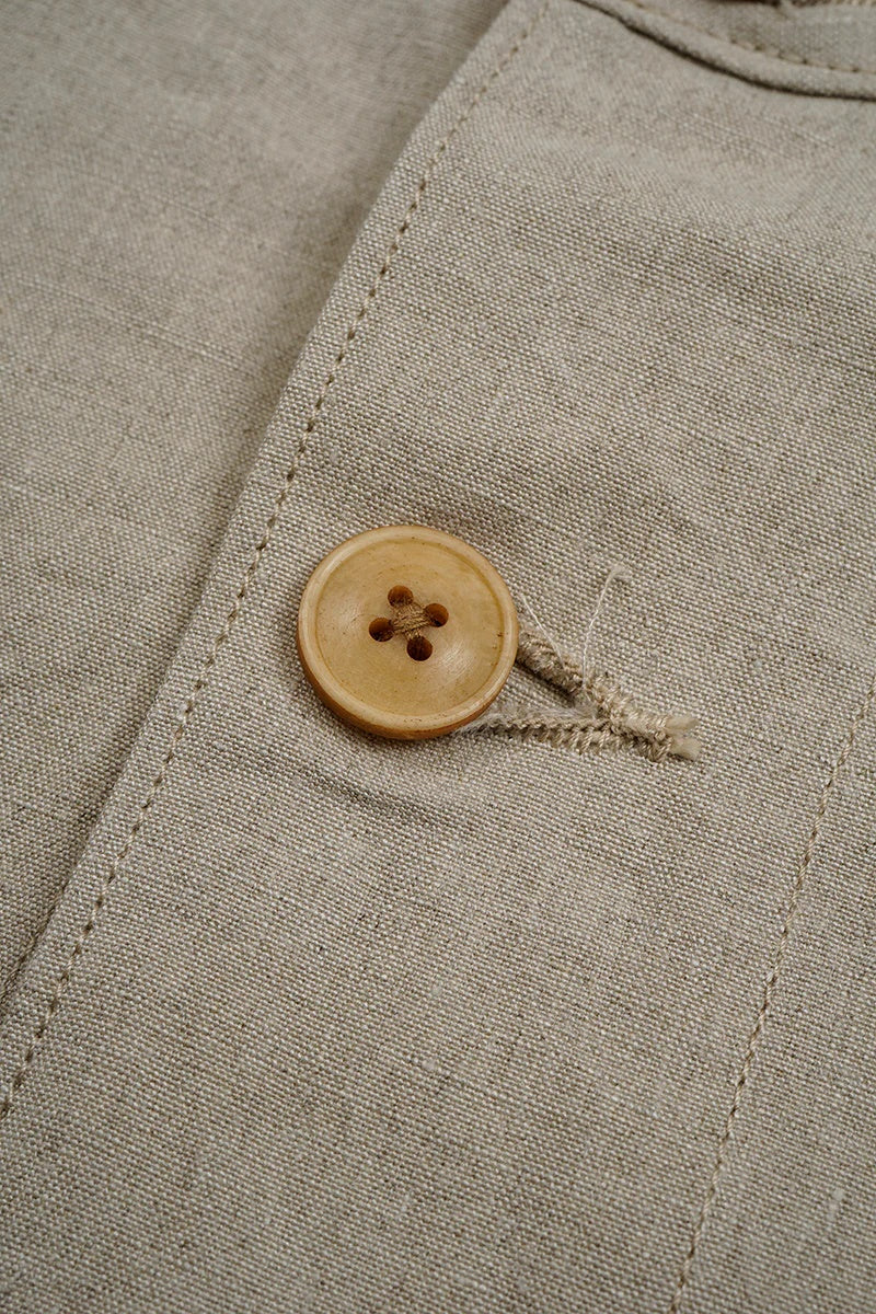◯ Nigel Cabourn - ARCHITECT COAT LINEN NIDOM - IVORY