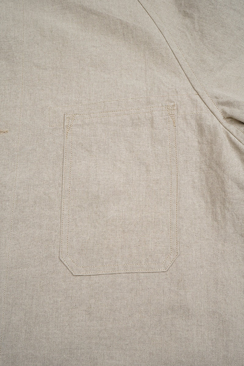 ◯ Nigel Cabourn - ARCHITECT COAT LINEN NIDOM - IVORY