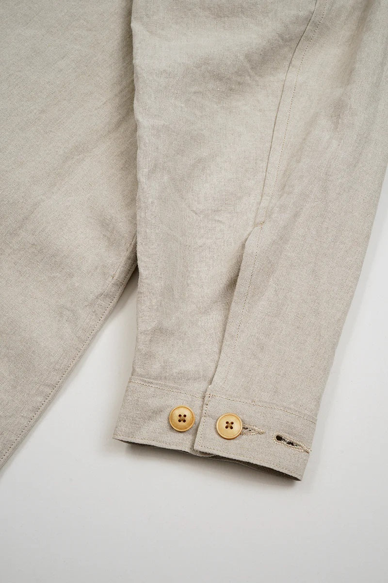 ◯ Nigel Cabourn - ARCHITECT COAT LINEN NIDOM - IVORY