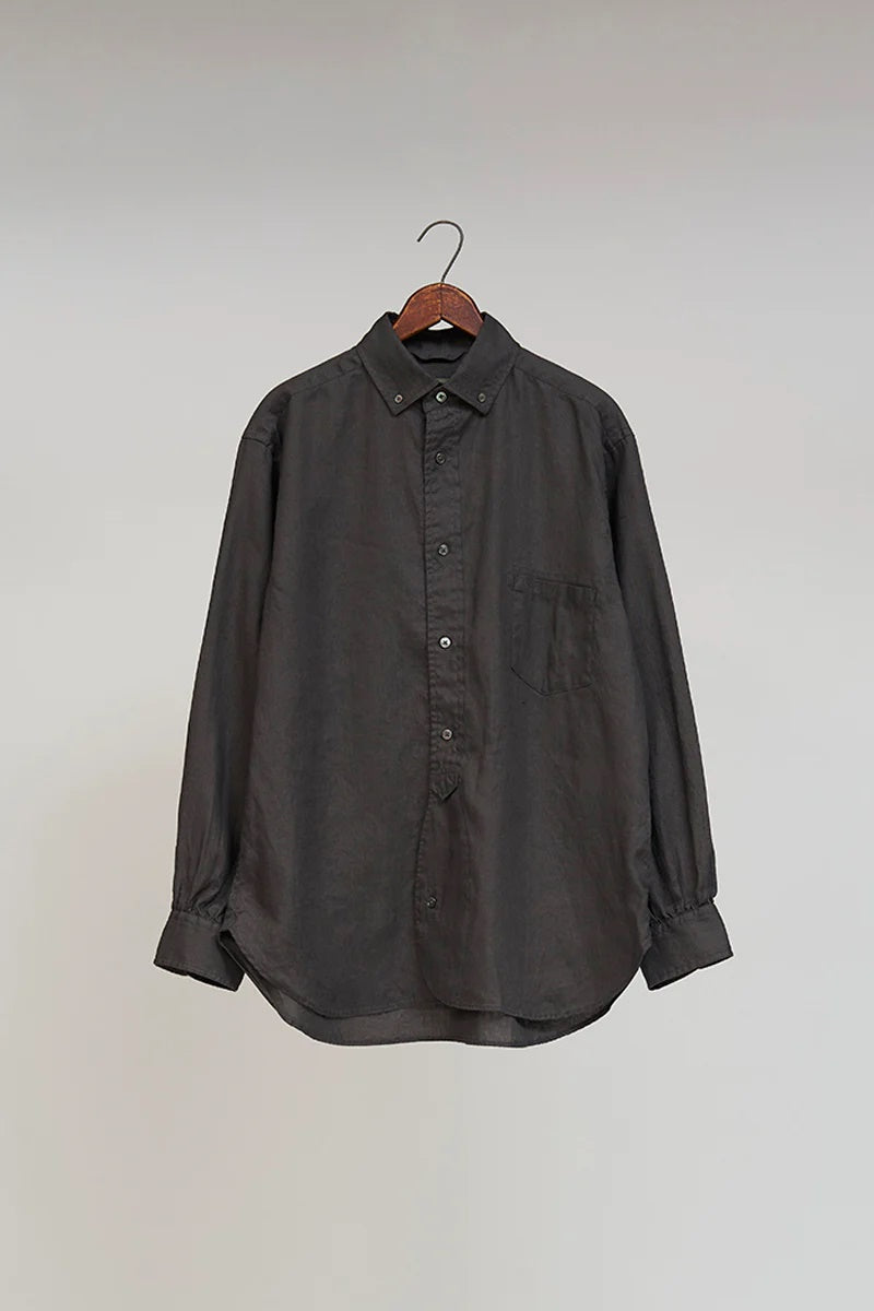 ◯ Nigel Cabourn - BRITISH OFFICERS SH TYPE2 HEMP - CHARCOAL  GRAY