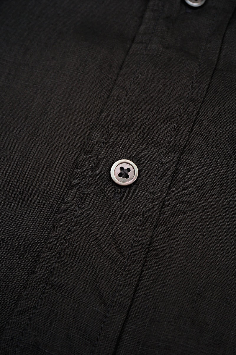 ◯ Nigel Cabourn - BRITISH OFFICERS SH TYPE2 HEMP - CHARCOAL  GRAY