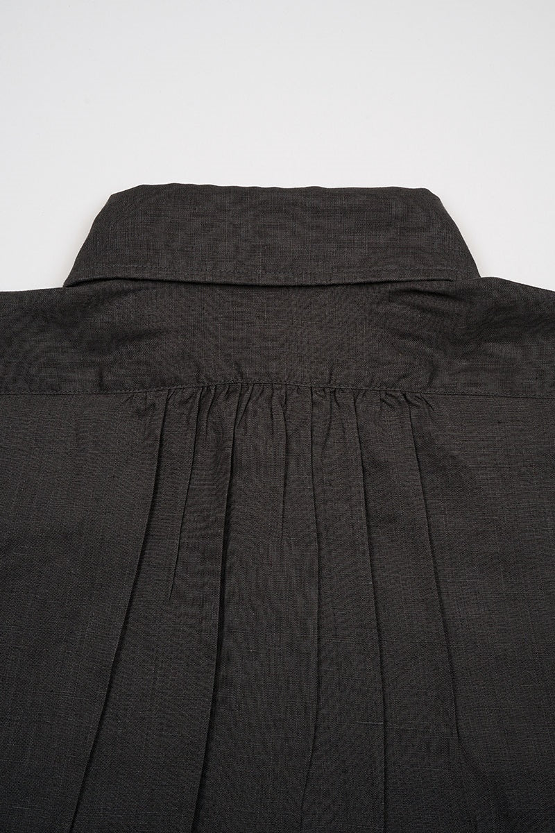 ◯ Nigel Cabourn - BRITISH OFFICERS SH TYPE2 HEMP - CHARCOAL  GRAY