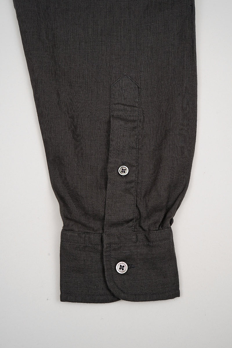 ◯ Nigel Cabourn - BRITISH OFFICERS SH TYPE2 HEMP - CHARCOAL  GRAY