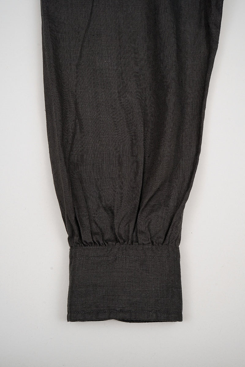 ◯ Nigel Cabourn - BRITISH OFFICERS SH TYPE2 HEMP - CHARCOAL  GRAY