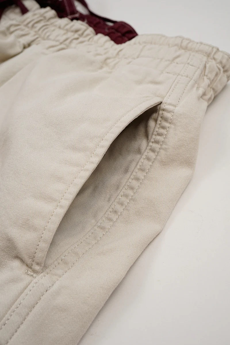 ◯ Nigel Cabourn - RUGGER SHORT PIGMENT FADE - IVORY