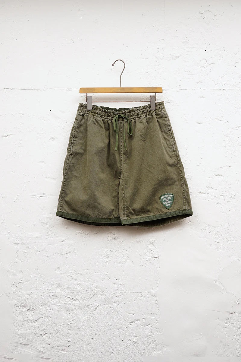 ◯ Nigel Cabourn - RUGGER SHORT PIGMENT FADE - GREEN