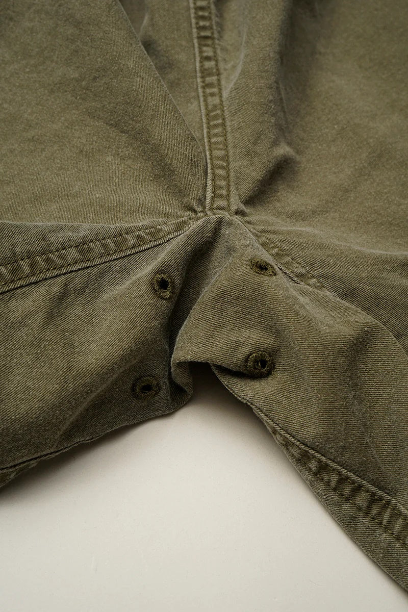 ◯ Nigel Cabourn - RUGGER SHORT PIGMENT FADE - GREEN