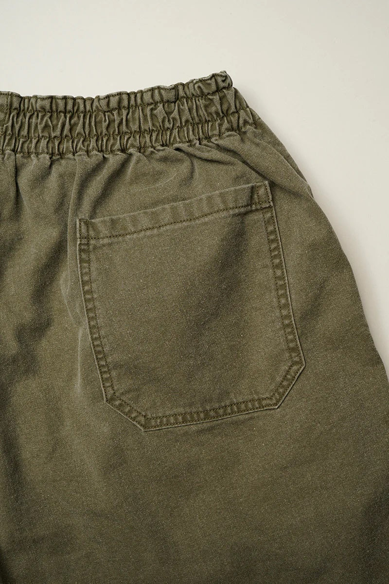 ◯ Nigel Cabourn - RUGGER SHORT PIGMENT FADE - GREEN