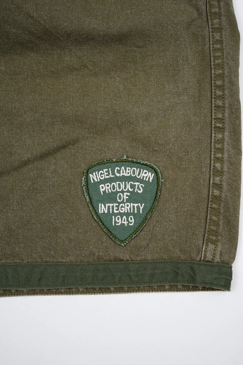 ◯ Nigel Cabourn - RUGGER SHORT PIGMENT FADE - GREEN