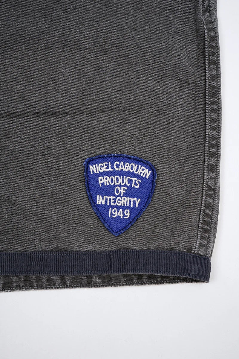 ◯ Nigel Cabourn - RUGGER SHORT PIGMENT FADE - CHARCOAL GRAY