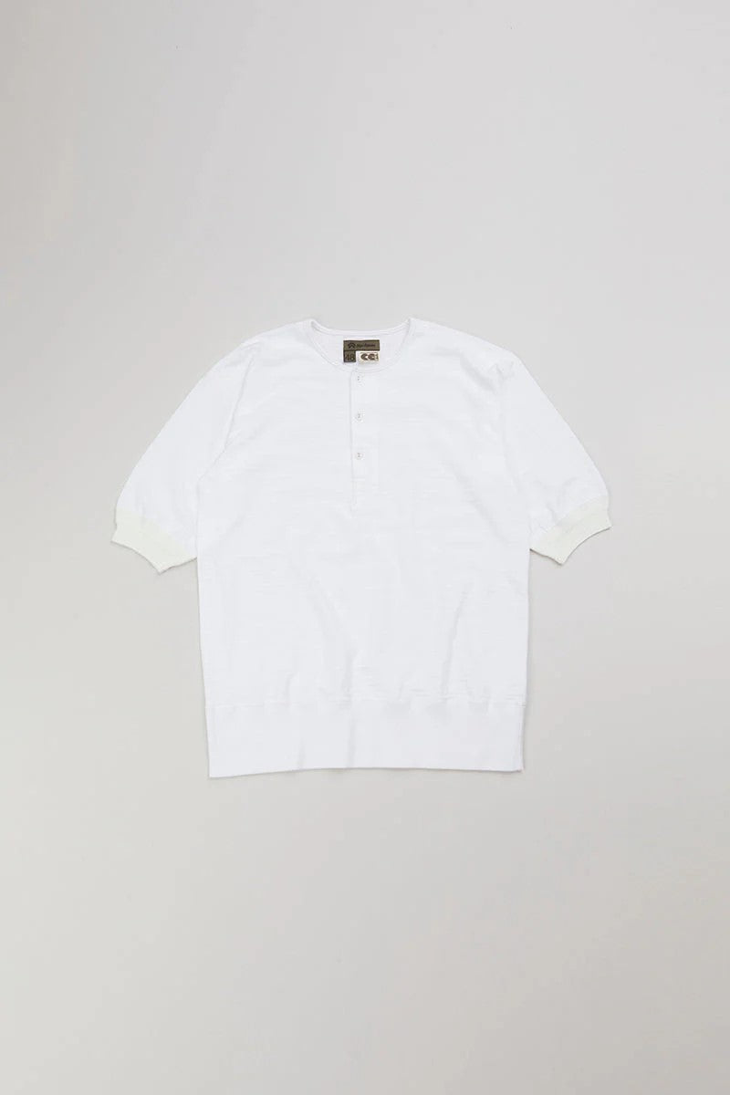 ◯ Nigel Cabourn - CC22 CREW NECK SHIRT - OFF WHITE