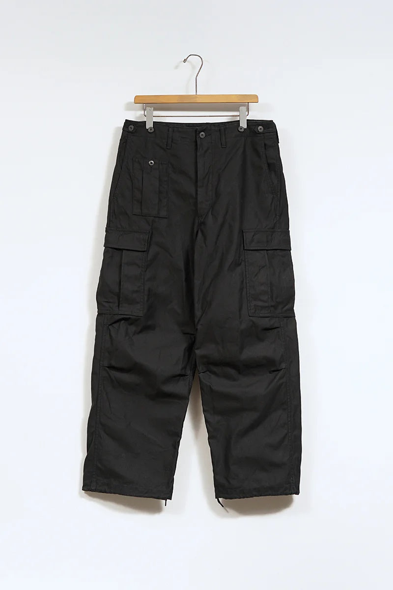 ◯ Nigel Cabourn - ARMY CARGO PANT BLACK - BLACK