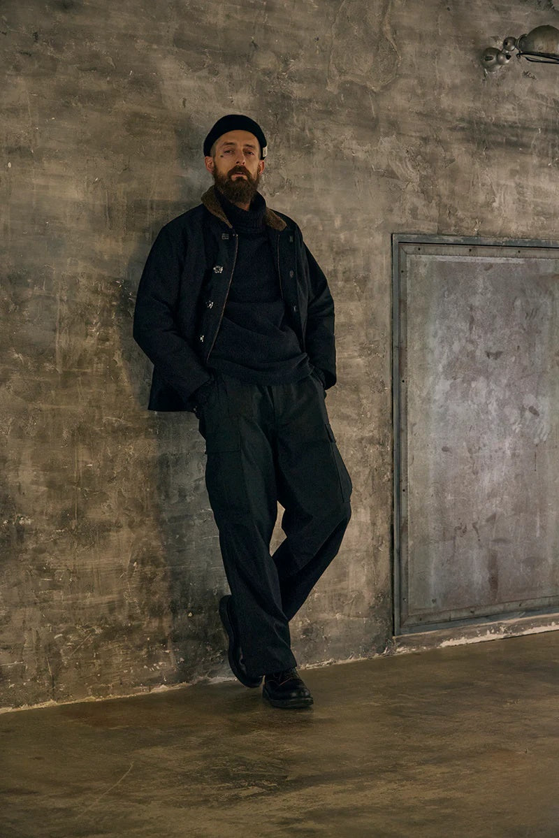 ◯ Nigel Cabourn - ARMY CARGO PANT BLACK - BLACK