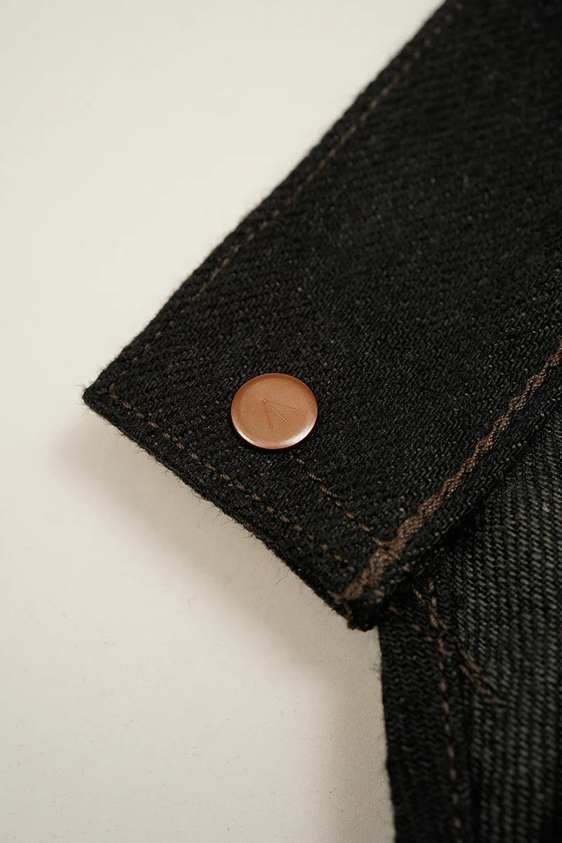 ◯ Nigel Cabourn - RAILMAN DENIM PANT BLACK - BLACK