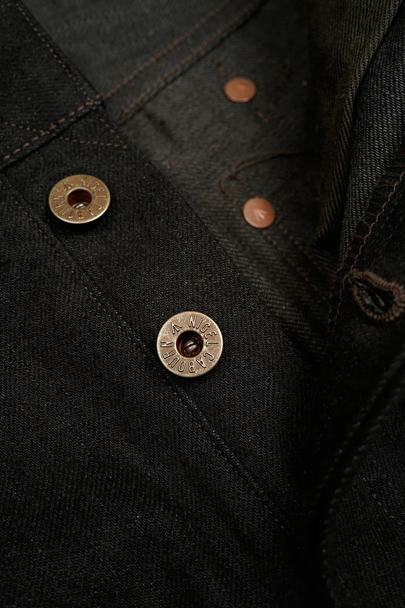 ◯ Nigel Cabourn - RAILMAN DENIM PANT BLACK - BLACK