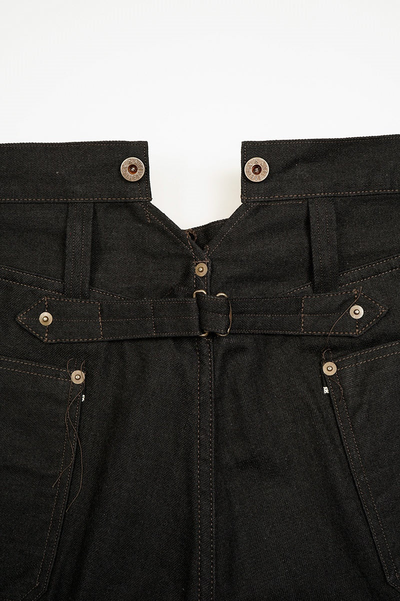 ◯ Nigel Cabourn - RAILMAN DENIM PANT BLACK - BLACK