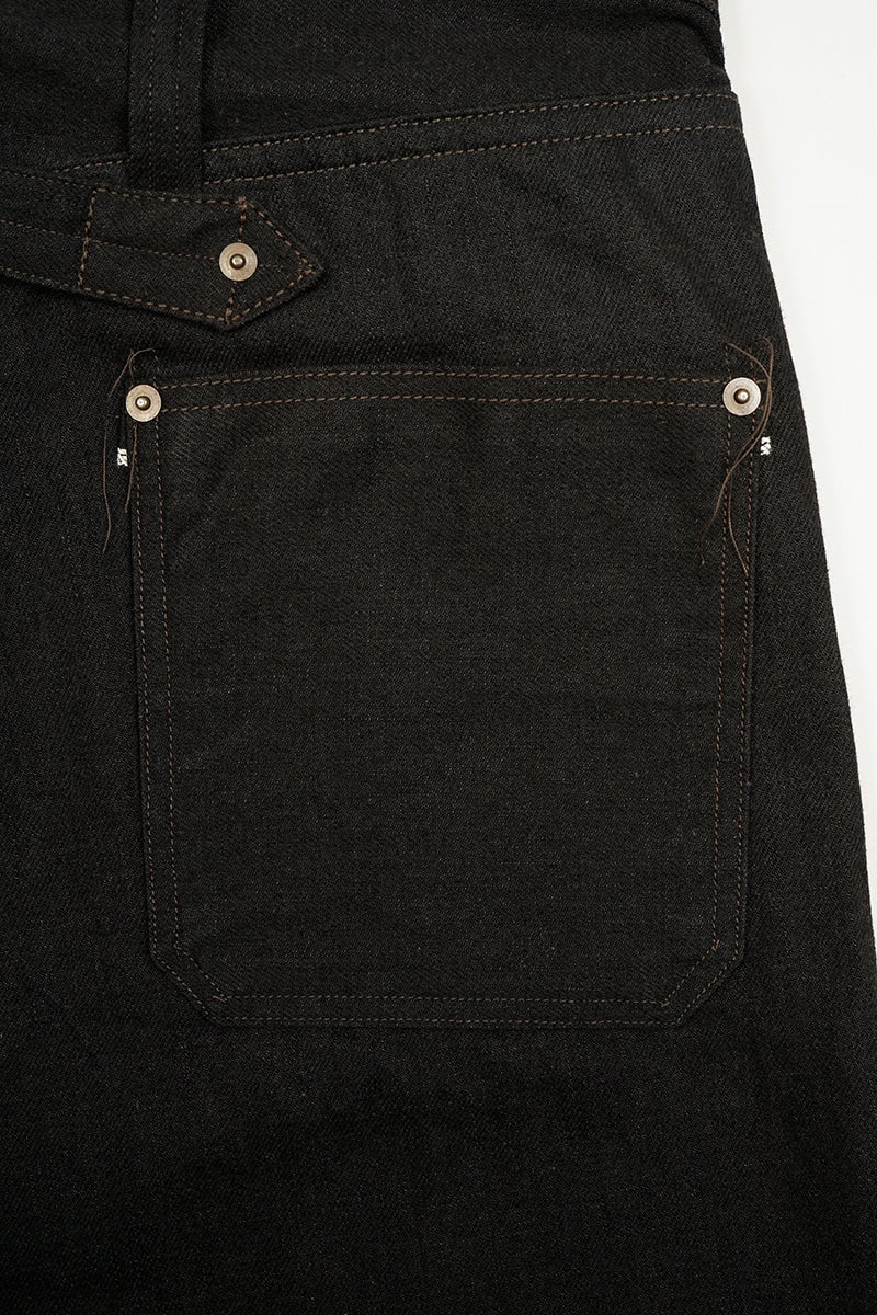 ◯ Nigel Cabourn - RAILMAN DENIM PANT BLACK - BLACK