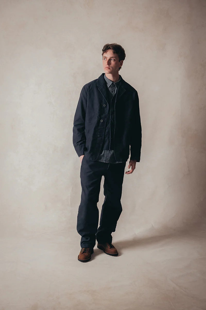 ◯ Nigel Cabourn - PT04-M WORK SUIT TR MOLESKIN - DARK NAVY
