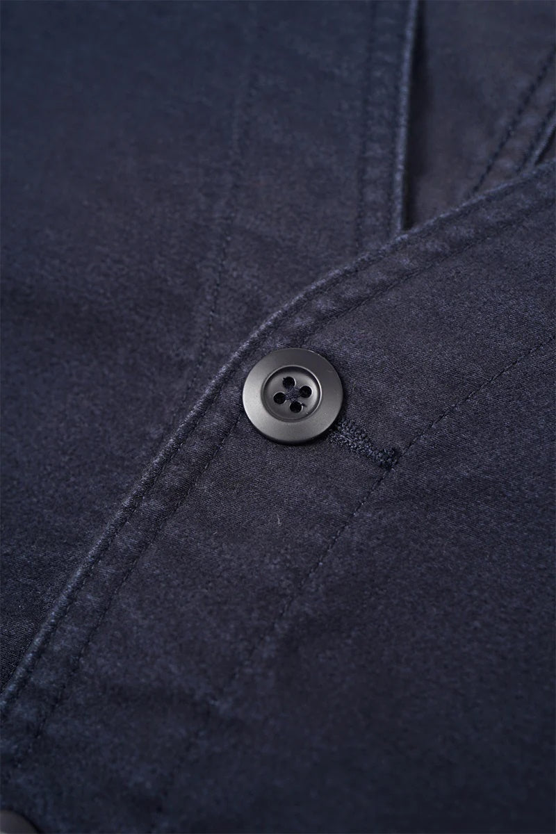 ◯ Nigel Cabourn - V01-M WORK VEST MOLESKIN - DARK NAVY