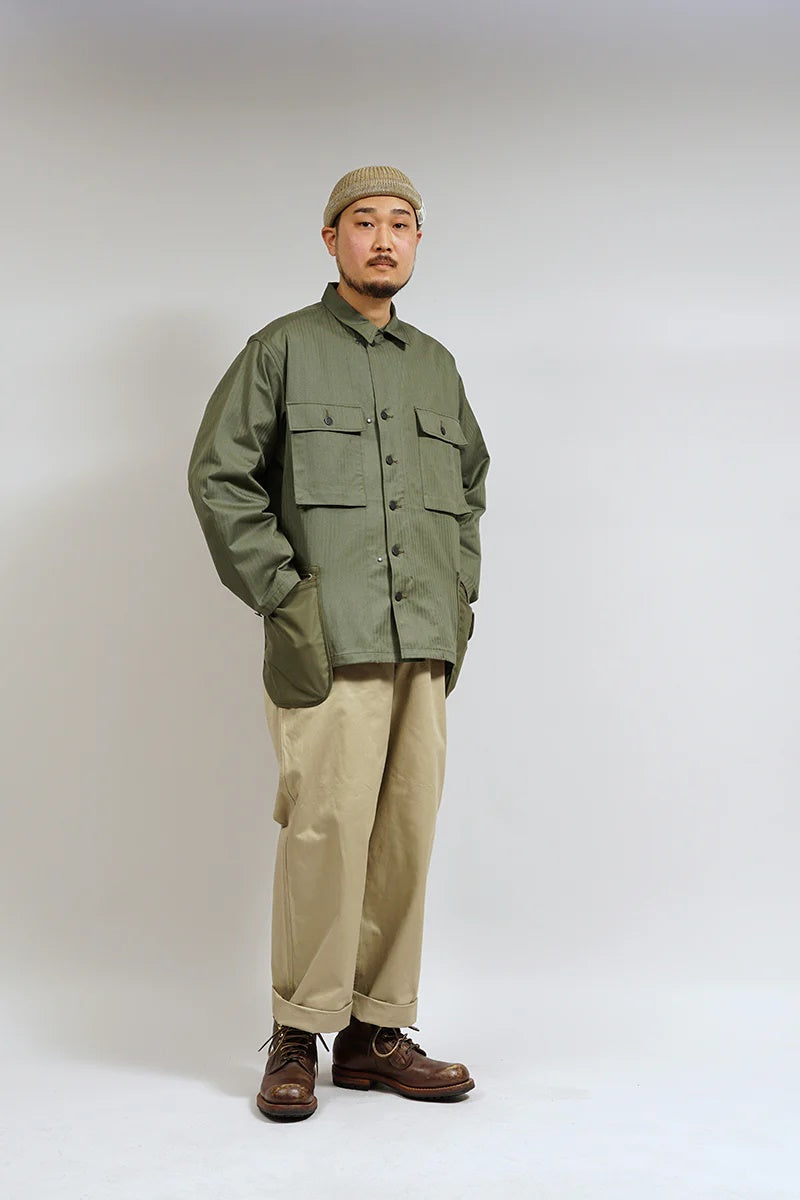 ◯ Nigel Cabourn - FATIGUE JACKET MODIFY - GREEN