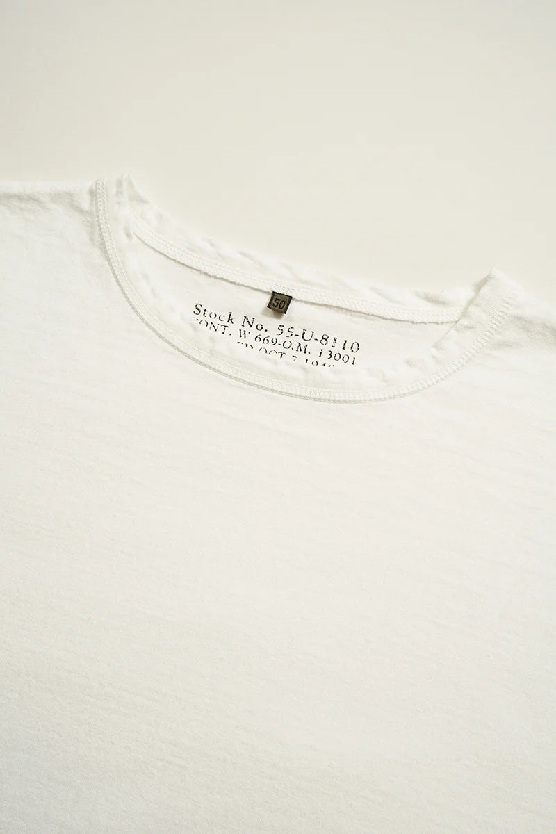 ◯ Nigel Cabourn - 7.8oz 40s USMC L/S - OFF WHITE