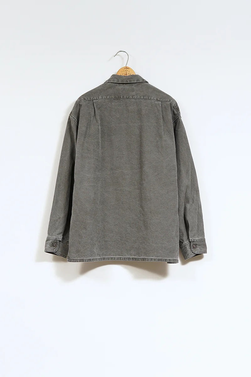 ◯ Nigel Cabourn - PARATROOPER SHIRT PIGMENT - CHARCOAL GRAY