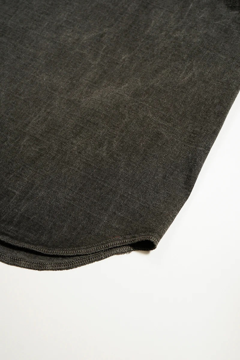 ◯ Nigel Cabourn - BASEBALL T-SHIRT PIGMENT - CHARCOAL GRAY