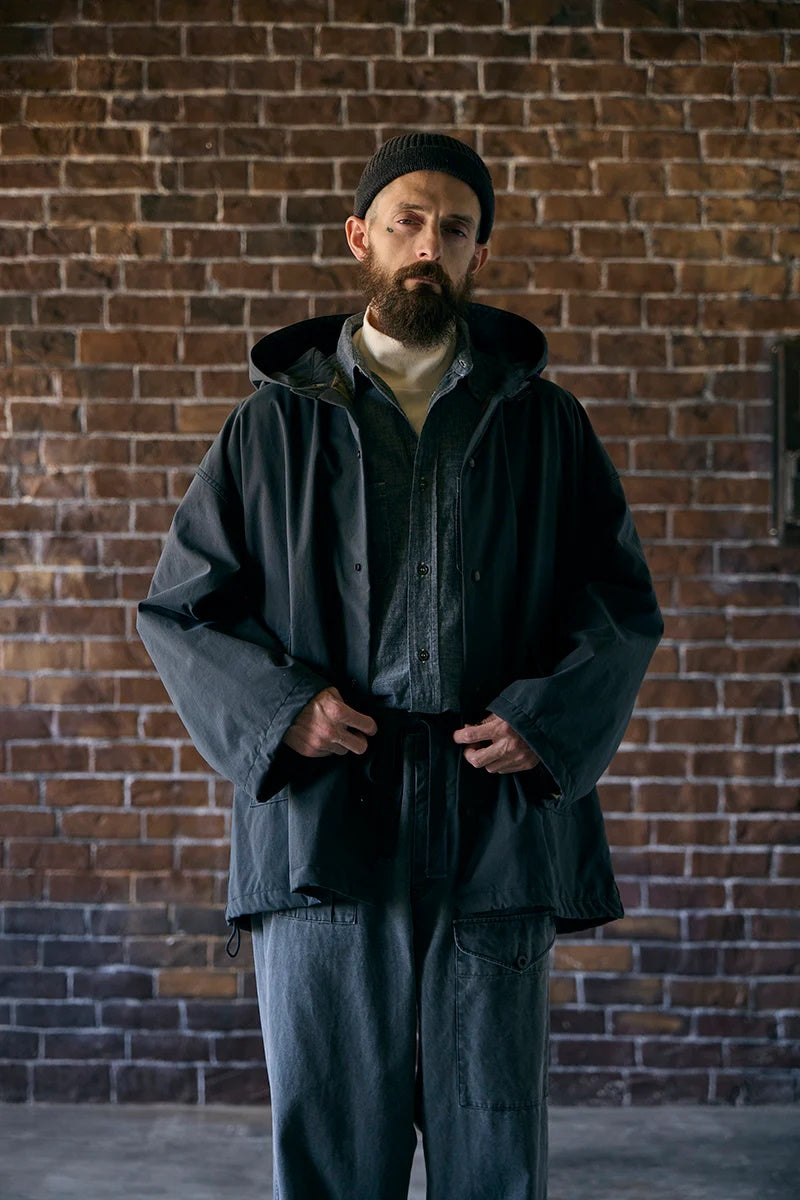 ◯ Nigel Cabourn - GUNNER JACKET TASLAN NYLON - CHARCOAL GRAY