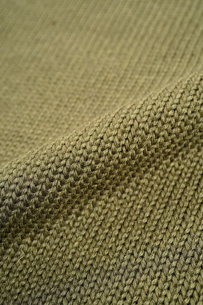 ◯ Nigel Cabourn - HIGH NECK KNIT - GREEN