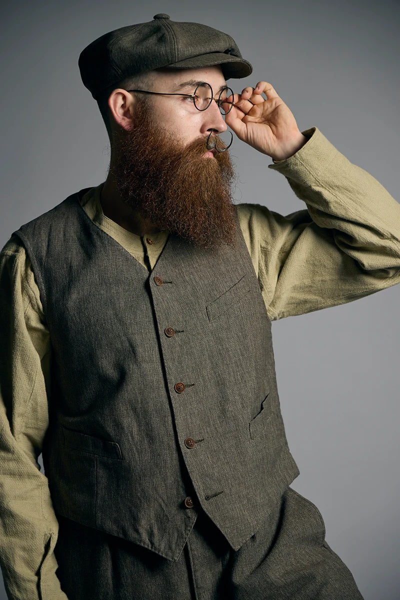 ◯ Nigel Cabourn - RANCH WORKER VEST - GRAY