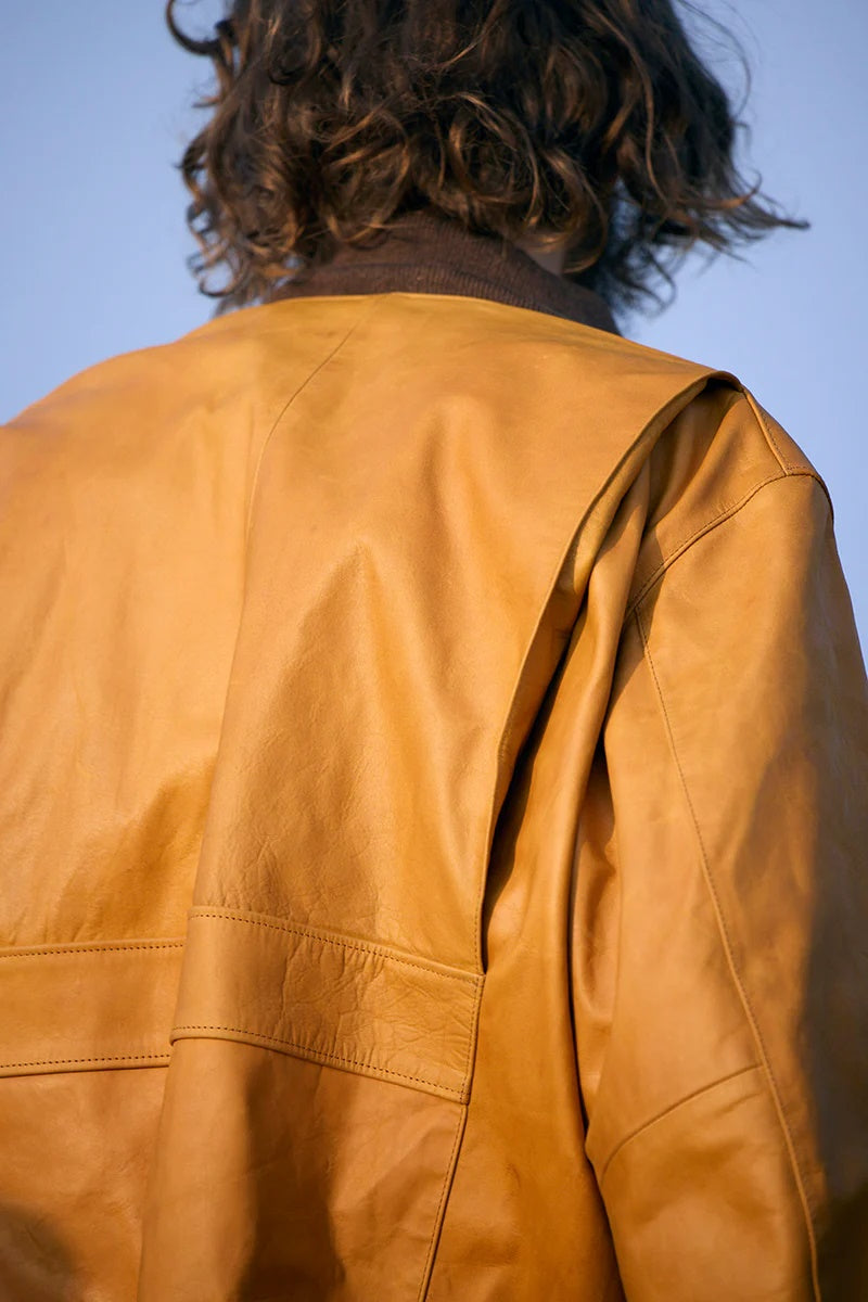 ◯ Nigel Cabourn - A-1 FLIGHT JK HORSE NUBUCK - CAMEL