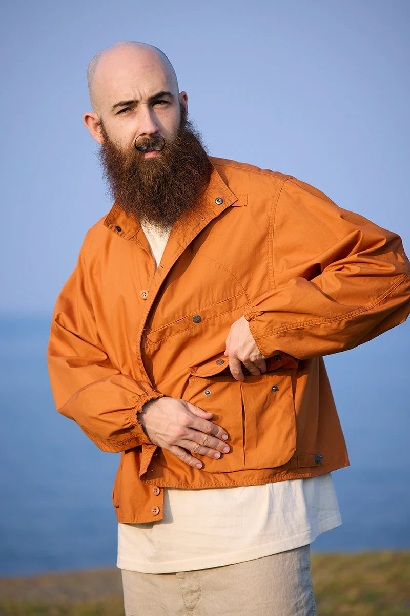 ◯ Nigel Cabourn - OW02 FISHING JK TECH COTTON - ORANGE