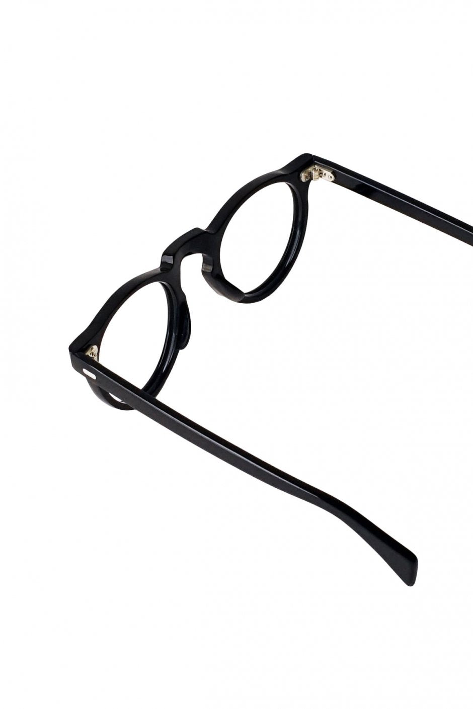 1960s FRANCE VINTAGE EYEGLASS PANTO BLACK - OPT-248