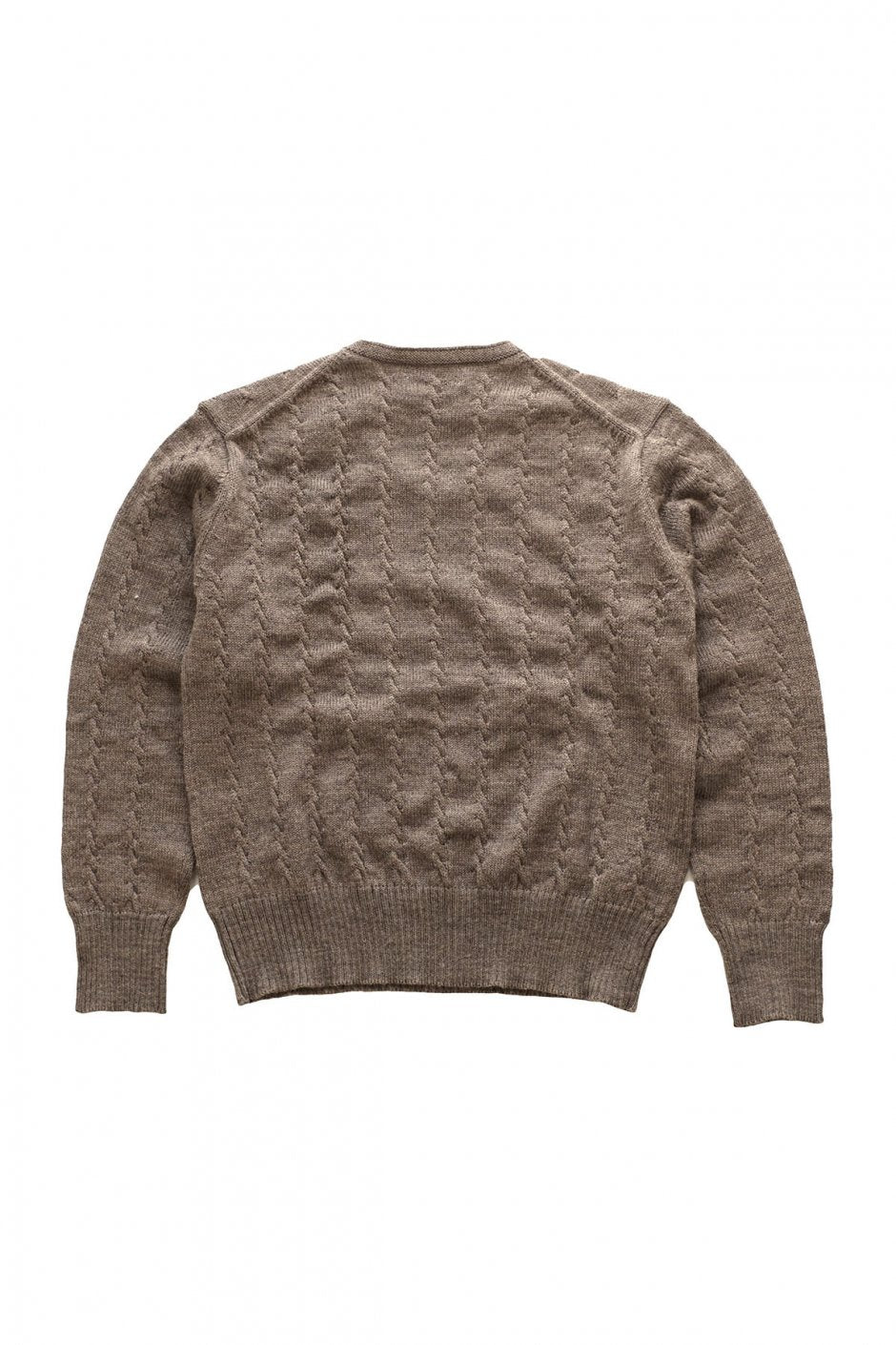 OLD JOE - TWEEDY YARN TENNIS SWEATER - TAUPE