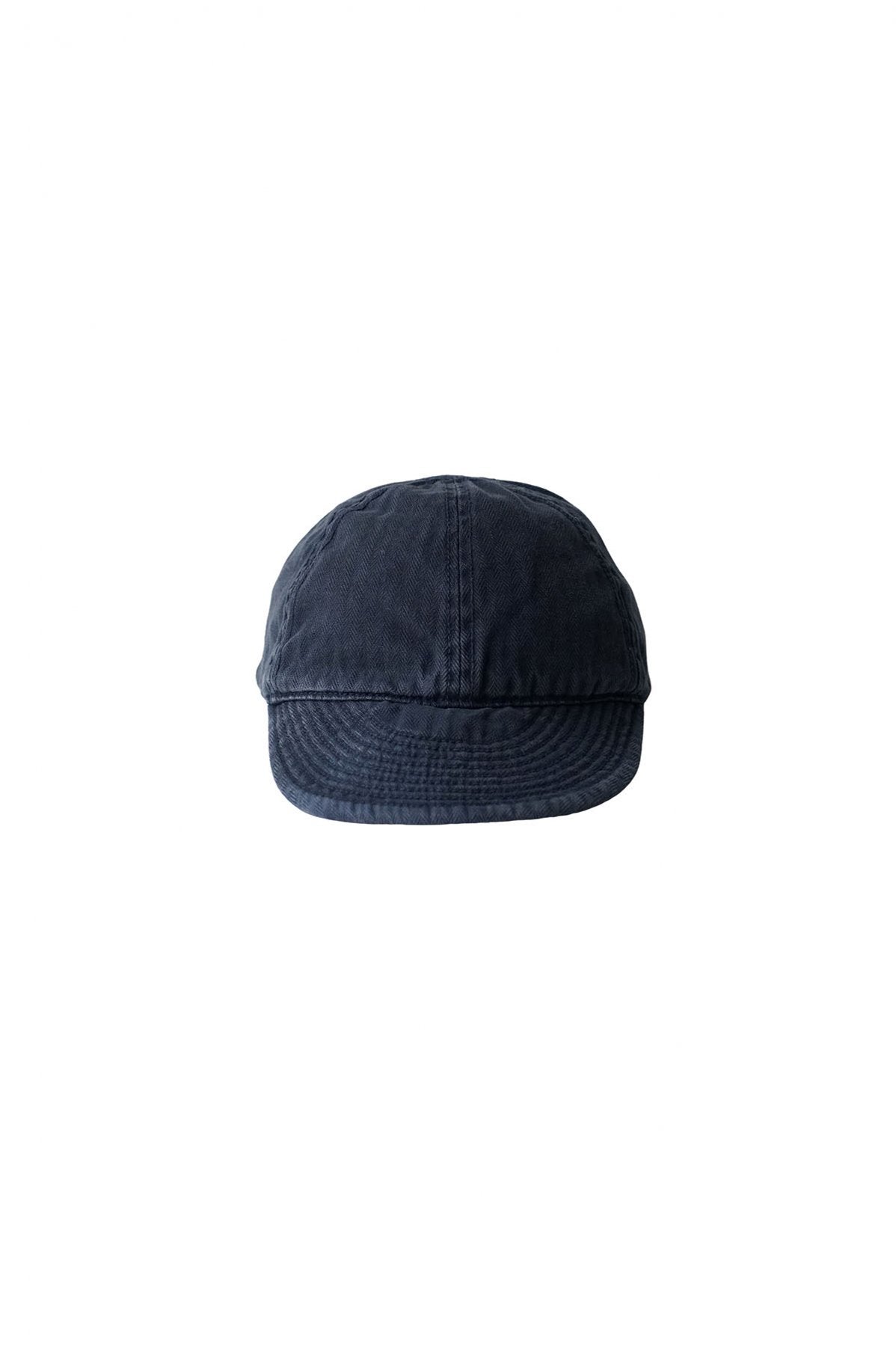 NIGEL CABOURN - LYBRO MECHANICS CAP - GARMENT DYE COTTON HERINGBONE - NAVY