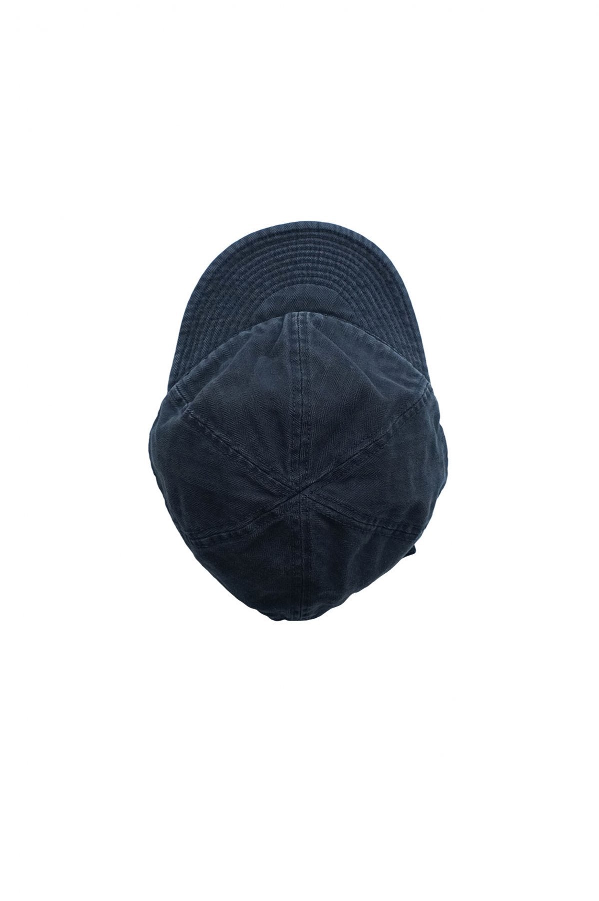 NIGEL CABOURN - LYBRO MECHANICS CAP - GARMENT DYE COTTON HERINGBONE - NAVY