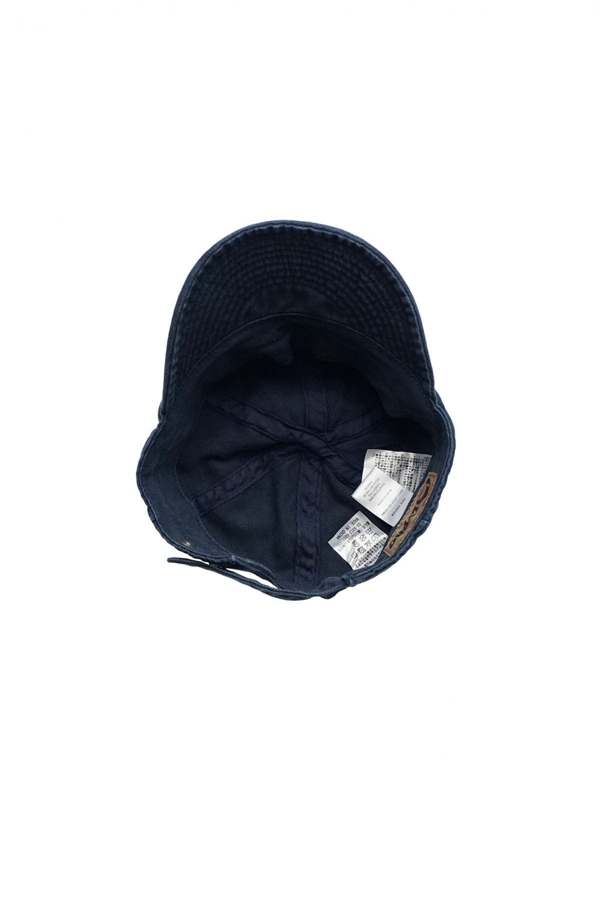 NIGEL CABOURN - LYBRO MECHANICS CAP - GARMENT DYE COTTON HERINGBONE - NAVY