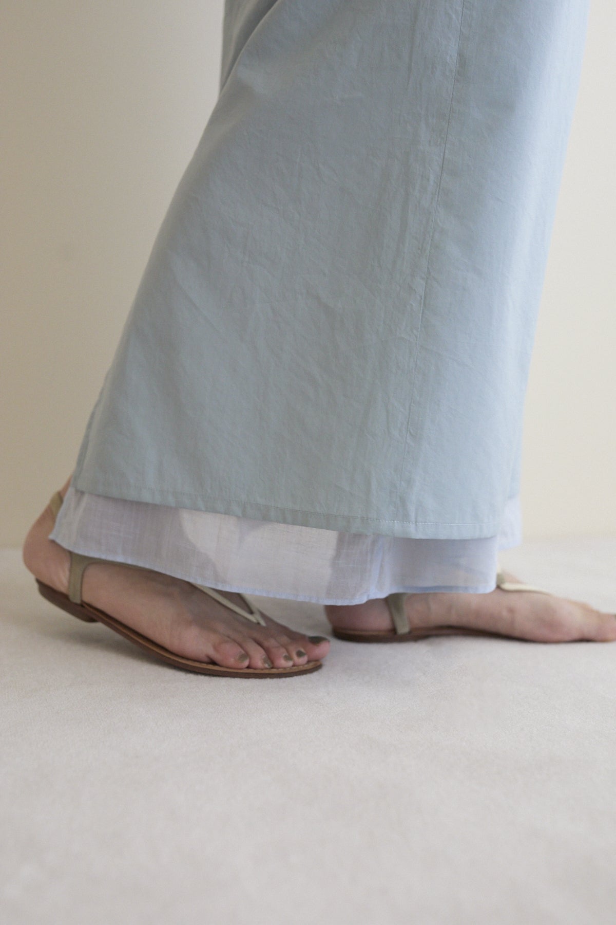 humoresque - layered skirt - blue gray