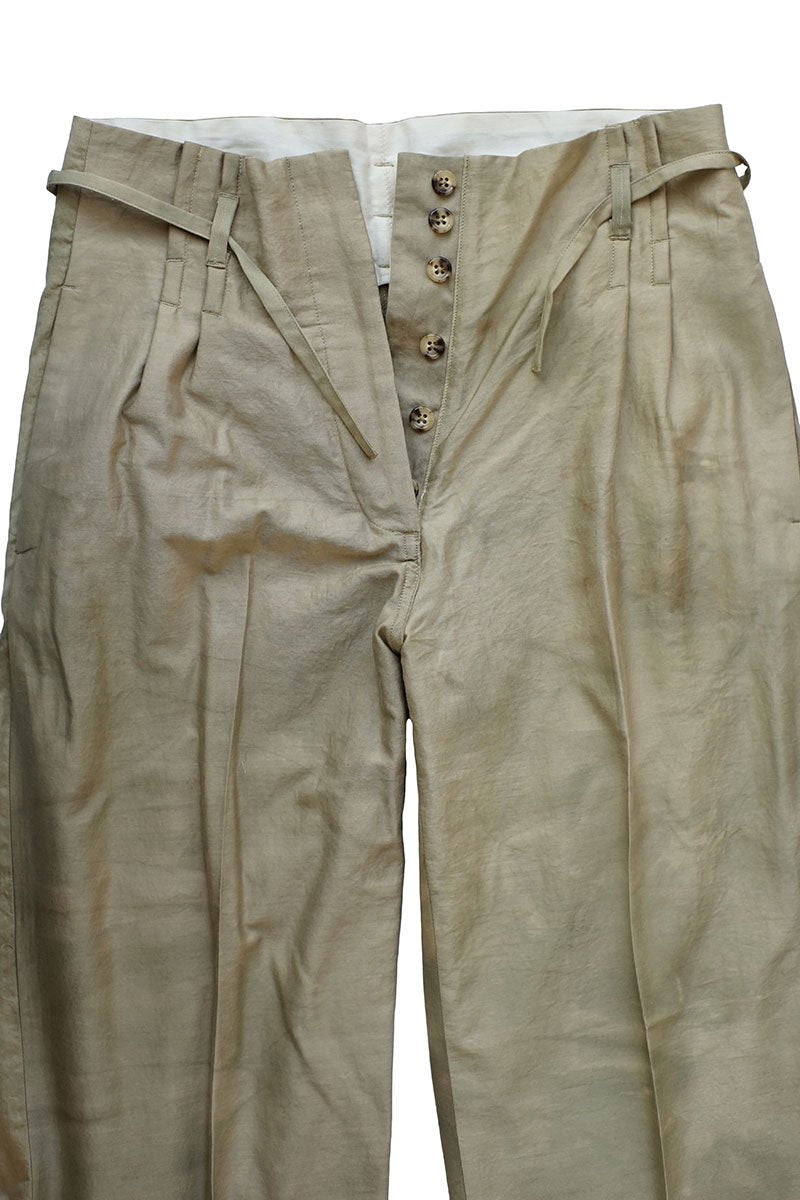 WRYHT- STRING WAIST WORK TROUSER - OLIVE