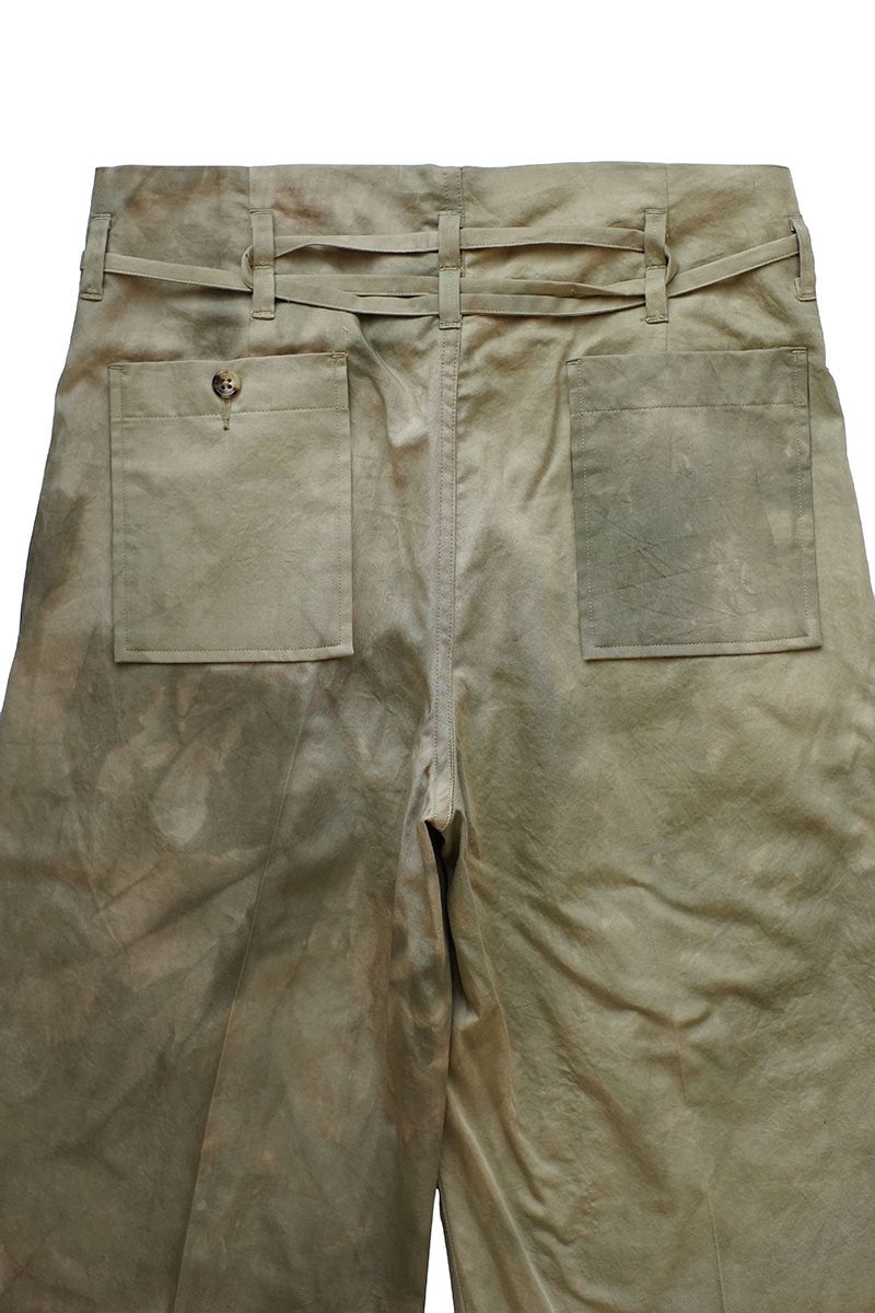 WRYHT- STRING WAIST WORK TROUSER - OLIVE