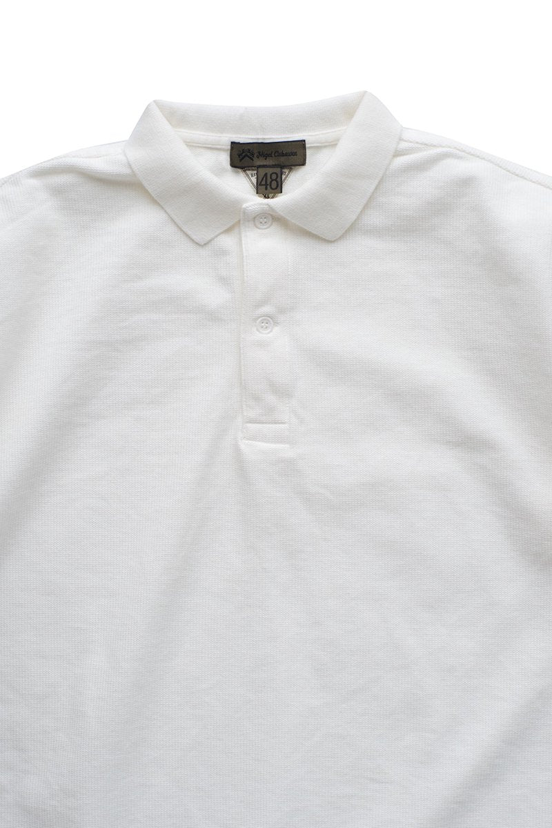 Nigel Cabourn - BIG POLO SHIRT - WHITE