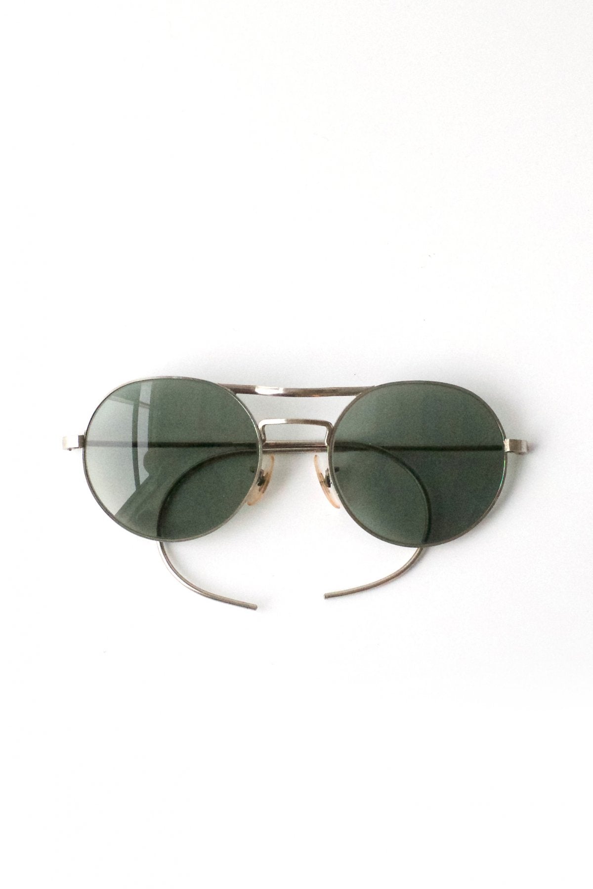 1940s BRITISH AMERICAN OPTICAL WW2 ROYAL AIR FORCE ROUND AVIATOR SUNGLASS - OPT-301