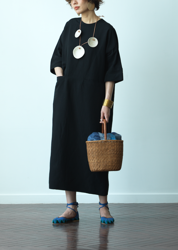 humoresque - PLAIN DRESS - BLACK