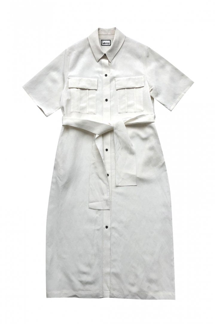 humoresque - POCKET SHIRT DRESS - NATURAL