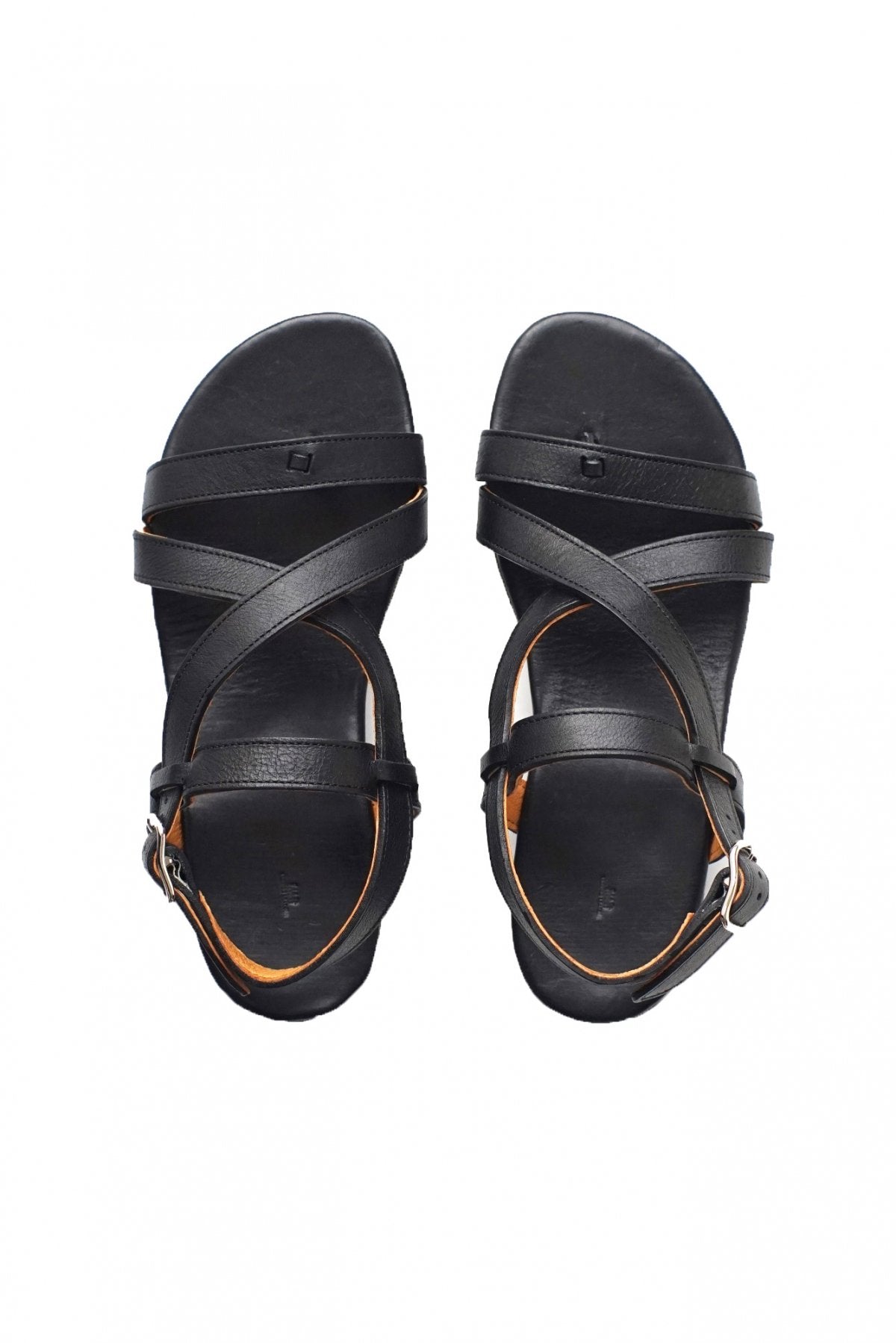 OLD JOE - NARROW GRUKHA SANDALE - BLACK KUDU LEATHER
