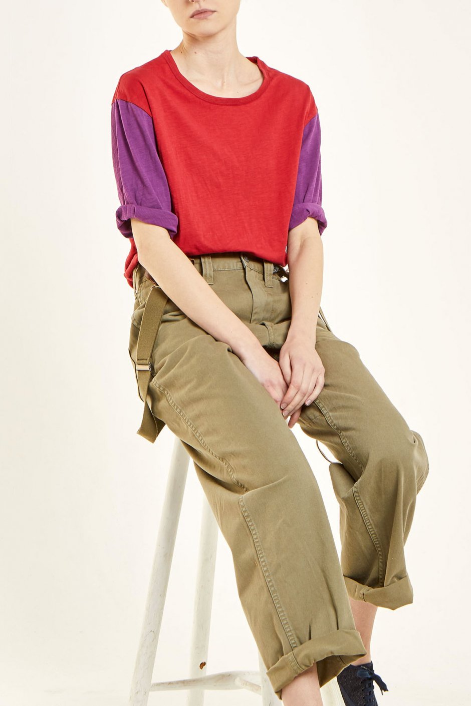 NIGEL CABOURN - LYBRO 1/2 SLEEVE TEE - RED