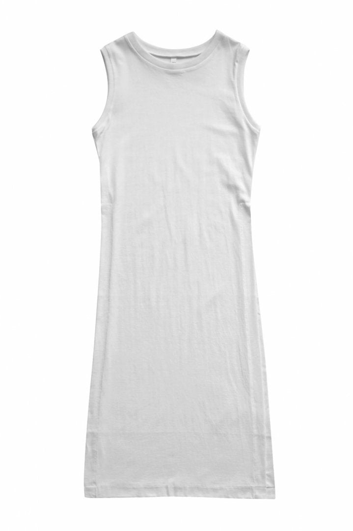 humoresque - LONG SLIT DRESS - WHITE